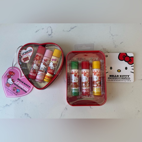 Hello Kitty Lip Smacker Lip Balm Sets in  Limited Edition tins - Picture 1 of 2